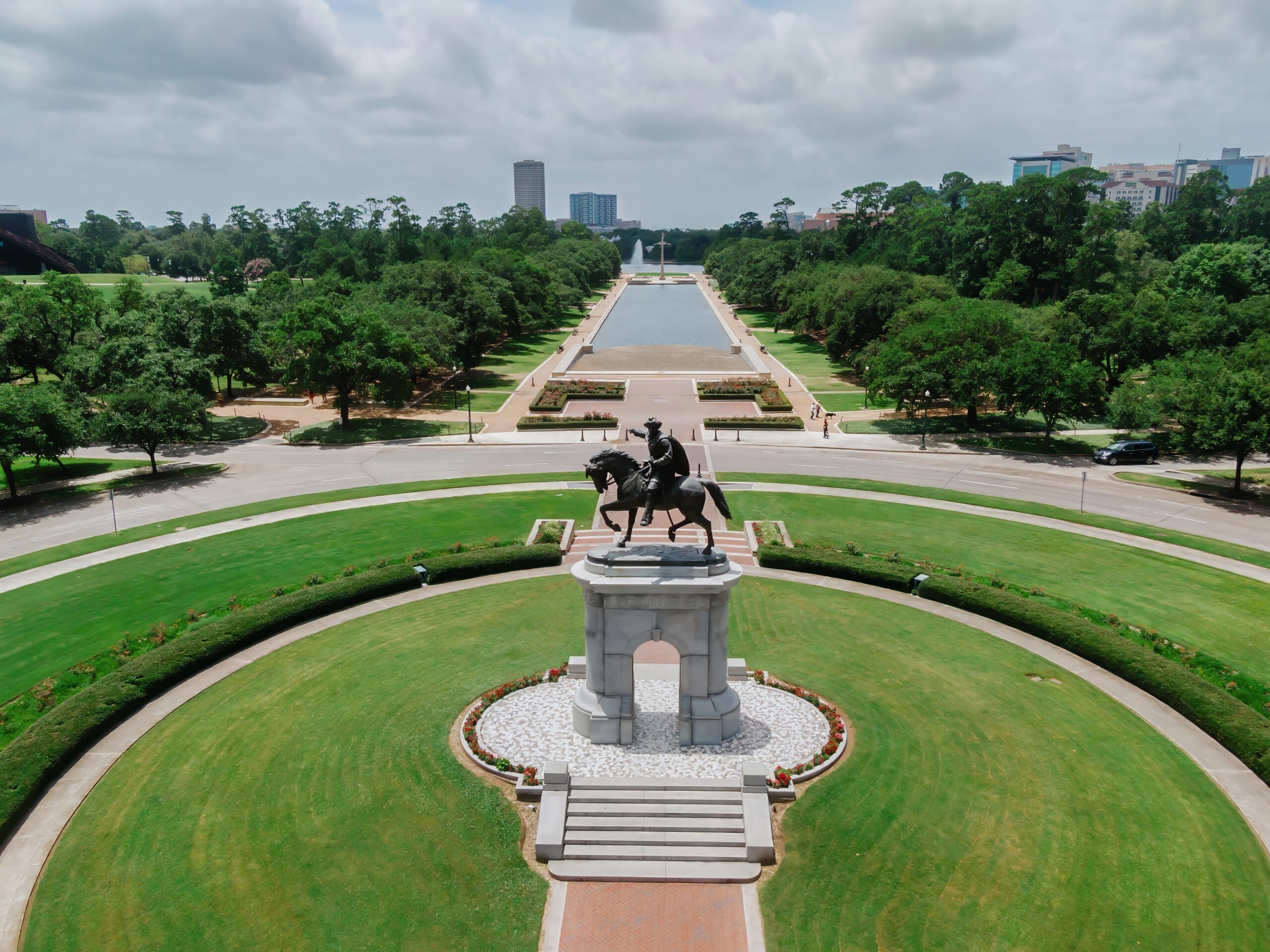 Sam Houston Statue At Hermann Park, Houston, Texas, United States.